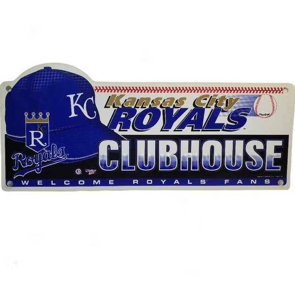Vintage 1998 MLB Kansas City Royals Clubhouse Sign - Picture 1 of 4